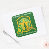 91. MILITÄRPOLIZEIbn-16. Quadratischer Aufkleber (Umschlag)