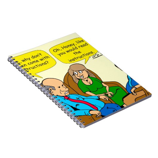 923 lasen den Anweisungspaar-Cartoon Notizblock (Rechte Seite)