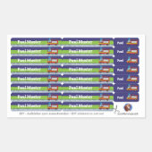 92 DIY Stifteaufkleber Feuerwehr in der Nacht Rechteckiger Aufkleber (Vorderseite)