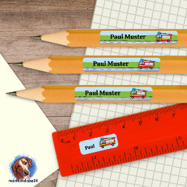 92 DIY Stifteaufkleber Feuerwehr Rechteckiger Aufkleber