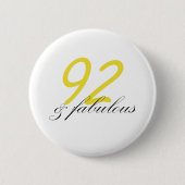 92 & Fabulous Button (Vorderseite)