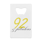 92 & Fabulous Geldbeutel Flaschenöffner (Rückseite)