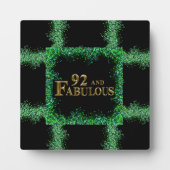 92. Geburtstag Fotoplatte (Vorderseite)
