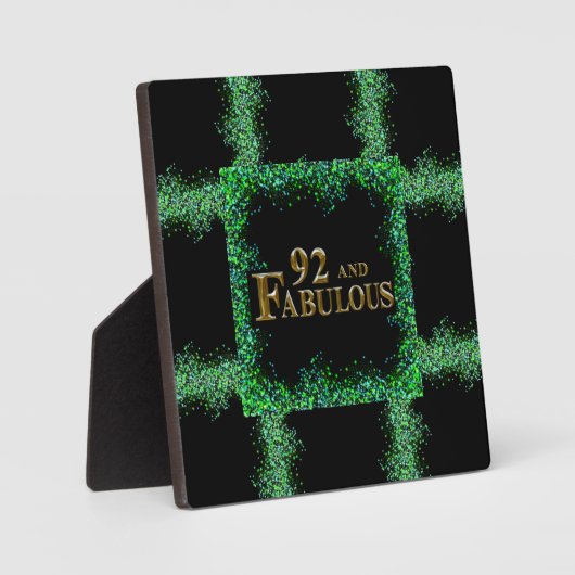 92. Geburtstag Fotoplatte (Vorderseite)