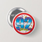 92. Geburtstag heute v2 Button (Vorne & Hinten)