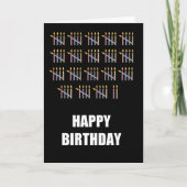 92. Geburtstag mit Kerzen Karte (Vorderseite)