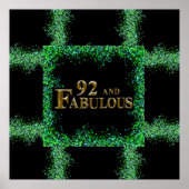 92. Geburtstag Poster (Vorne)