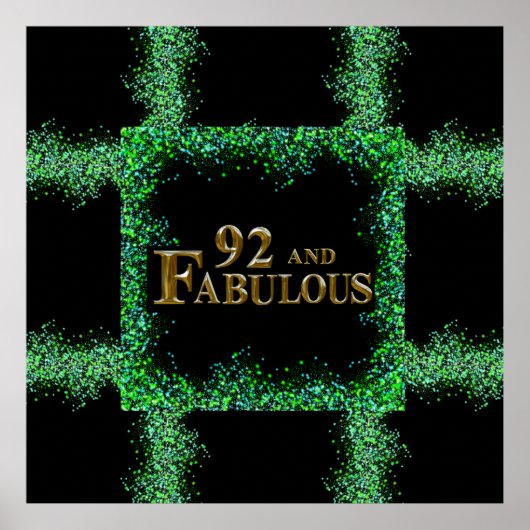 92. Geburtstag Poster (Vorne)