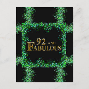 92. Geburtstag Postkarte