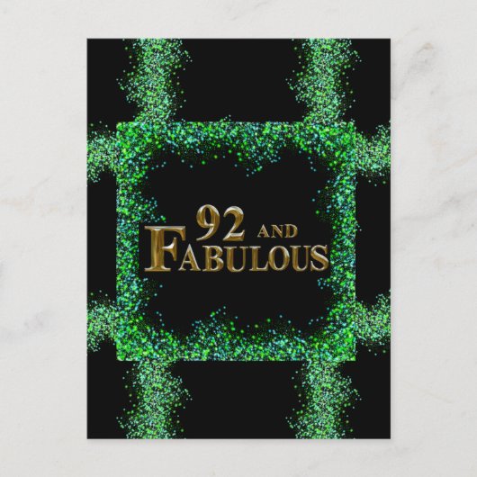 92. Geburtstag Postkarte (Vorderseite)