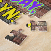 92. Geburtstag ~ Spaß, Urban Graffiti Inspiriert L Puzzle (Seite)