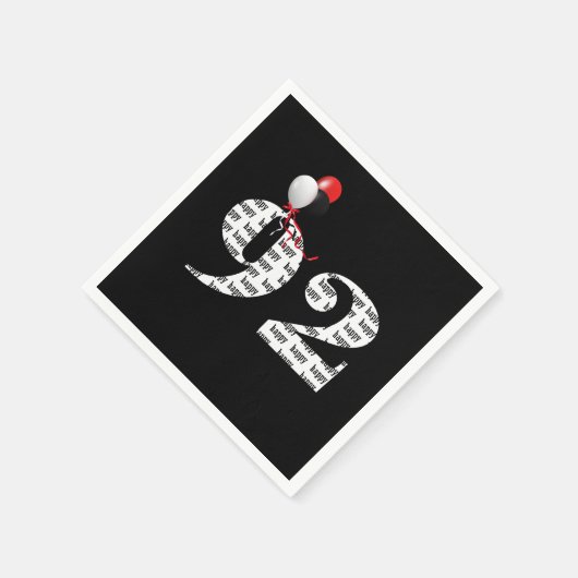 92. Geburtstagsballons Serviette (Ecke)