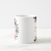 92. Geburtstagsfeier - Blumenkreide mit Goldnummer Kaffeetasse (Mittel)