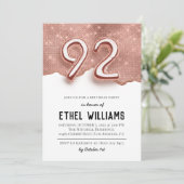 92. Geburtstagsparty Einladung (Stehend Vorderseite)