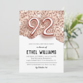 92. Geburtstagsparty Einladung (Stehend Vorderseite)