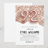 92. Geburtstagsparty Einladung (Vorne/Hinten)