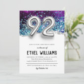 92. Geburtstagsparty Einladung (Stehend Vorderseite)