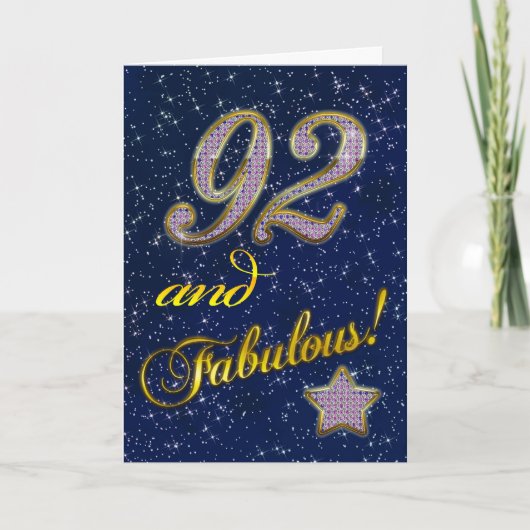 92. Geburtstagsparty Einladung (Vorderseite)