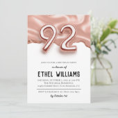 92. Geburtstagsparty Einladung (Stehend Vorderseite)