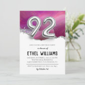 92. Geburtstagsparty Einladung (Stehend Vorderseite)