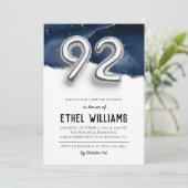 92. Geburtstagsparty Einladung (Stehend Vorderseite)