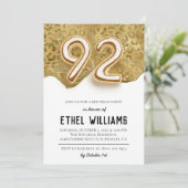 92. Geburtstagsparty Einladung (Stehend Vorderseite)