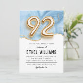 92. Geburtstagsparty Einladung (Stehend Vorderseite)