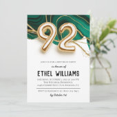 92. Geburtstagsparty Einladung (Stehend Vorderseite)