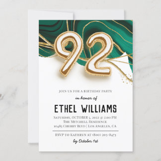 92. Geburtstagsparty Einladung