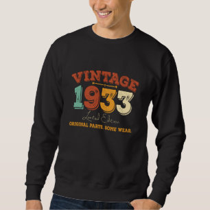 92 Jahre alt 1933 Vintages 92. Geburtstagsgeschenk Sweatshirt