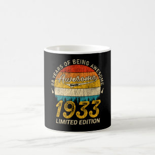 92 Jahre alter Tag 1933 Phantastisches 92. Geburts Kaffeetasse