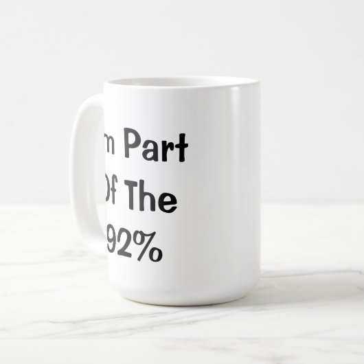 92% KAFFEETASSE (Vorderseite Links)