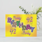 92. Party Einladung (Stehend Vorderseite)