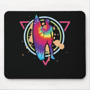 92.Surfen Surfer-Tie-Dye-Vaporwave Surfer Surfer T Mousepad