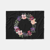 92 Years Loved Floral 92th Birthday Women 92 Years Fleecedecke (Vorderseite (Horizontal))