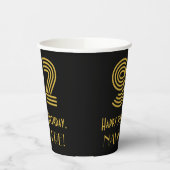 92nd Birthday: Art Deco Inspired Look “92” & Name Pappbecher (Links)