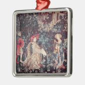 930 das Konzert, Tapisserie von Arras, 1420 Ornament Aus Metall (Links)