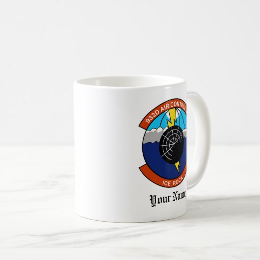 932nd ACS und Island-Karte Kaffeetasse (VorderseiteRechts)