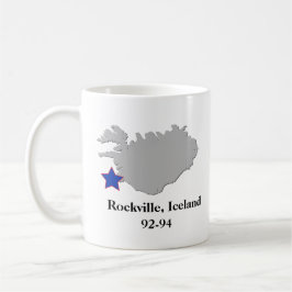 932nd ACS und Island-Karte Kaffeetasse