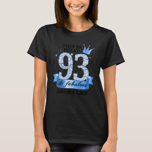 93 & Fabulous I Blue White Party Group Candid Phot T-Shirt (Vorderseite)