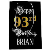 93. Geburtstag ~ Extravagantes Drehbuch; Imitate G Mittlere Geschenktüte (Vorderseite)