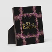 93. Geburtstag Fotoplatte (Vorderseite)