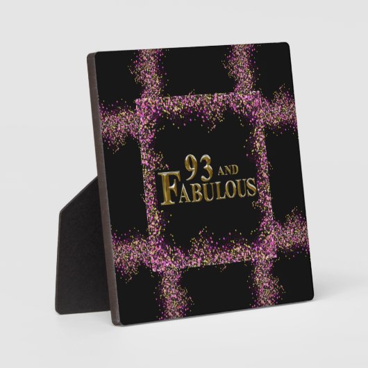 93. Geburtstag Fotoplatte (Vorderseite)