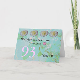 93. Geburtstag Karte
