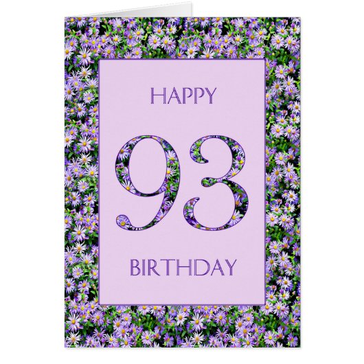 93. Geburtstag Lila Tageszeitung (Vorne)