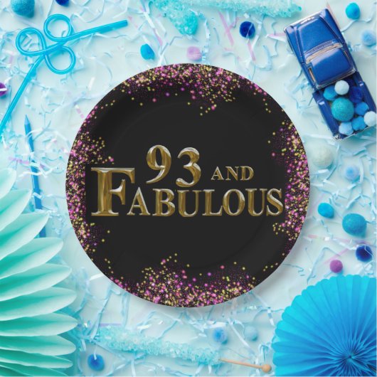 93. Geburtstag Pappteller (Party)