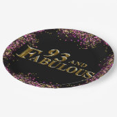 93. Geburtstag Pappteller (Schrägansicht)