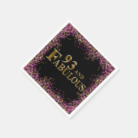 93. Geburtstag Serviette (Ecke)