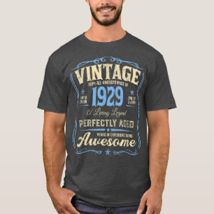 93. Geburtstag T-Shirt Vintage Legenden Geboren 19