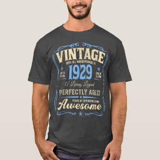 93. Geburtstag T-Shirt Vintage Legenden Geboren 19